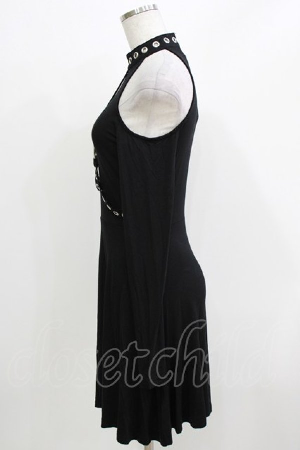 画像2: KILL STAR / HELTER LONG SLEEVE DRESS XS ブラック H-26-03-22-078-SL-OP-KB-ZH (2)