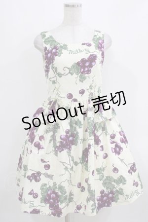 画像: MILK / ぶどうの神話ドレス  オフ H-26-03-22-012-ML-OP-KB-ZH