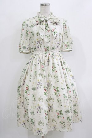 画像: Melody BasKet / 植物図鑑ボウタイワンピース M アイボリー H-26-03-22-013-LO-OP-KB-ZH