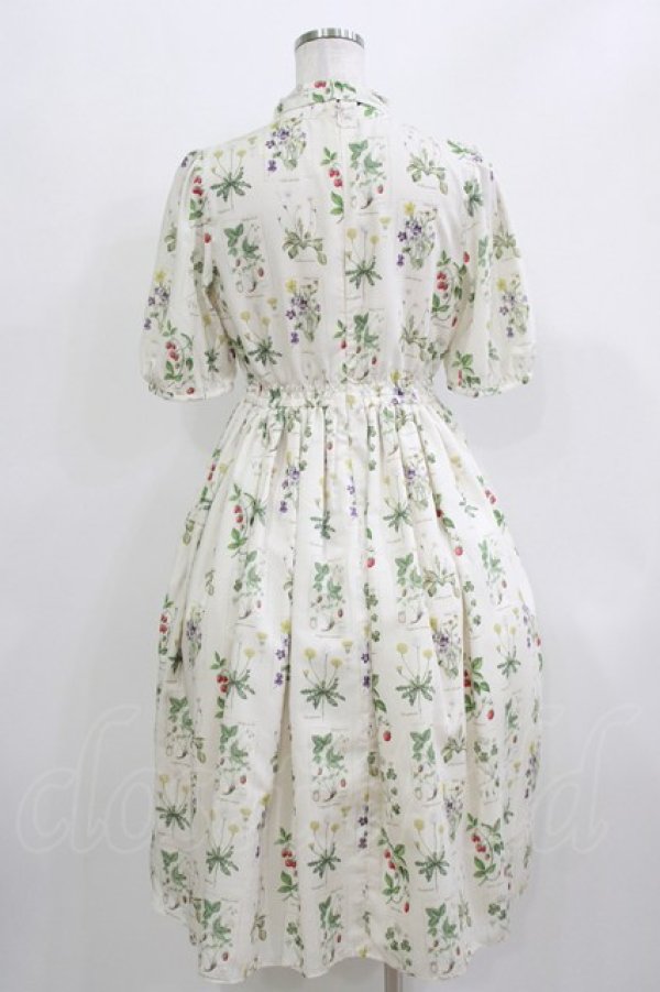 画像3: Melody BasKet / 植物図鑑ボウタイワンピース M アイボリー H-26-03-22-013-LO-OP-KB-ZH (3)