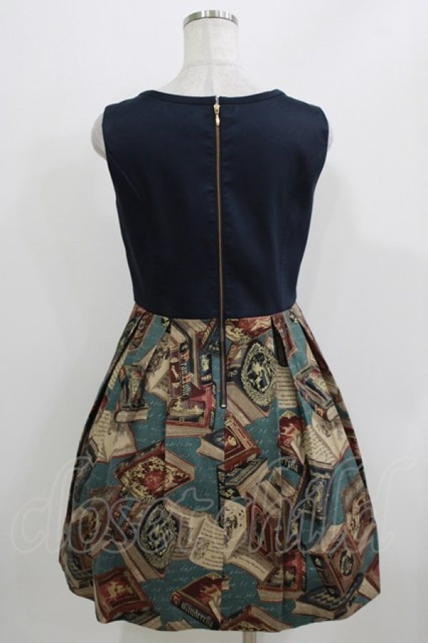 画像3: Jane Marple / フェアリーテイルBOOKビスチェドレス  ネイビー H-26-03-22-014-JM-OP-KB-ZH (3)