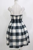 画像3: Melody BasKet / Melody Block Checkジャンパースカート  ブラック H-26-03-22-015-LO-OP-KB-ZH (3)