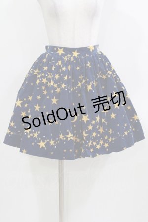 画像: MILK / Twinkleスカート  ナイトブルー×ゴールド H-26-03-22-017-ML-SK-KB-ZH