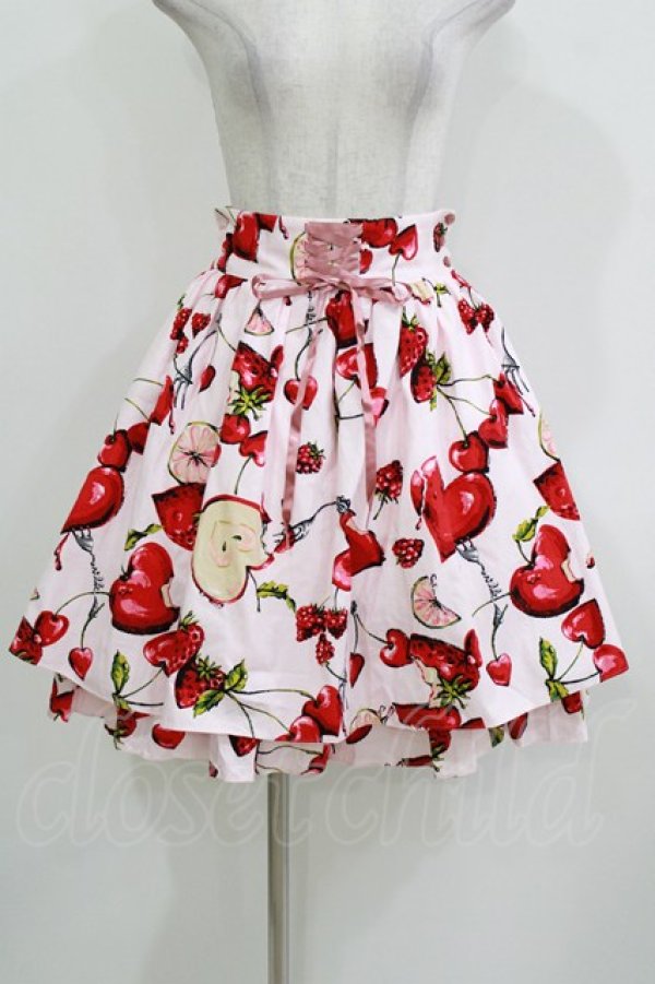 画像1: MILK / ラブベリースカート  ベビーピンク H-26-03-22-022-ML-SK-KB-ZH (1)