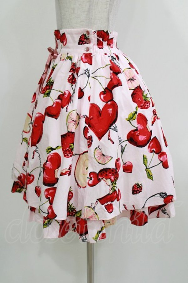 画像2: MILK / ラブベリースカート  ベビーピンク H-26-03-22-022-ML-SK-KB-ZH (2)