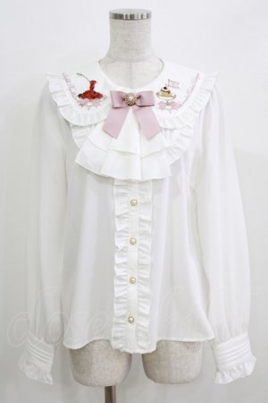 画像: Amavel / 喫茶アマベルのランチセットブラウス Free オフ/ピンク H-26-03-23-030-CA-BL-NS-ZH