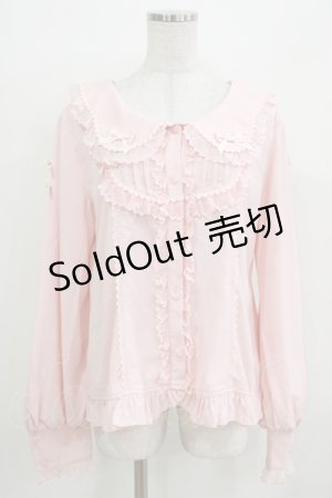 画像: Jxiu Fang（海外ロリータブランド） / ヨーク切替ブラウス L ピンク H-26-03-23-033-PU-BL-NS-ZH