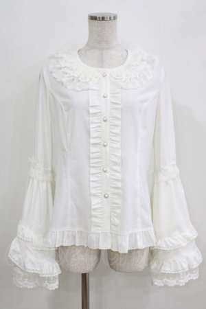 画像: 幽三巷（海外ロリータブランド） / 姫袖ブラウス 2XL 白 H-26-03-23-034-PU-BL-NS-ZH