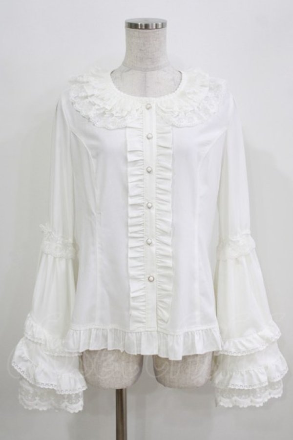 画像1: 幽三巷（海外ロリータブランド） / 姫袖ブラウス 2XL 白 H-26-03-23-034-PU-BL-NS-ZH (1)