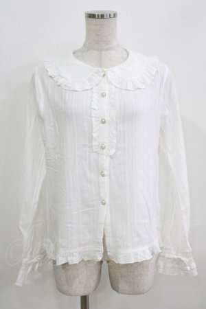 画像: Lilia（海外ロリータブランド） / リボンブラウス 2XL 白 H-26-03-23-035-PU-BL-NS-ZH