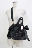 画像1: Maison de FLEUR / チュールパール2Wayギャザートートバッグ  ブラック H-26-03-23-038-LO-BG-NS-ZH (1)