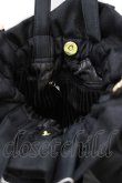 画像3: Maison de FLEUR / チュールパール2Wayギャザートートバッグ  ブラック H-26-03-23-038-LO-BG-NS-ZH (3)