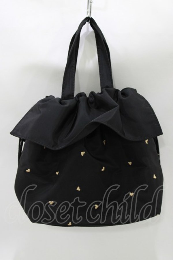 画像2: m petit by misako / AMシシュウキンチャクトート  ブラック H-26-03-23-040-LO-BG-NS-ZH (2)