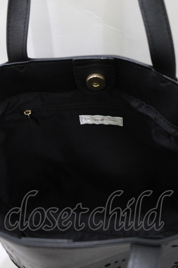 画像4: m petit by misako / AMハナパンチング2WAYバッグ  ブラック H-26-03-23-043-LO-BG-NS-ZH (4)