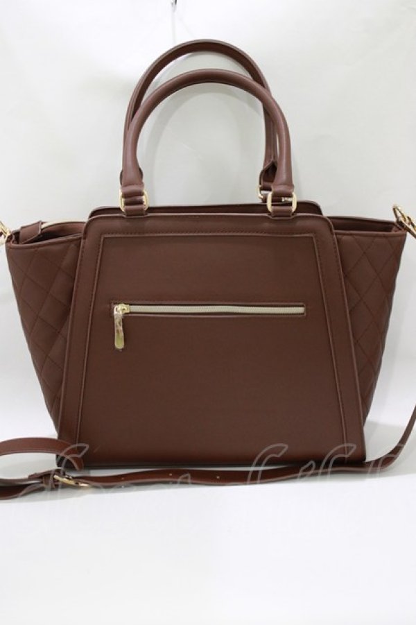 画像3: m petit by misako / サンリオコラボ AMキルティング2WAYバッグ  ブラウン/リトルツインスターズ H-26-03-23-044-LO-BG-NS-ZH (3)