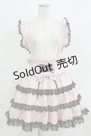 画像: DearMyLove / ミルフィーユフリルスカート mini L ピンク/ブラック H-26-03-23-004-0-SK-NS-ZH