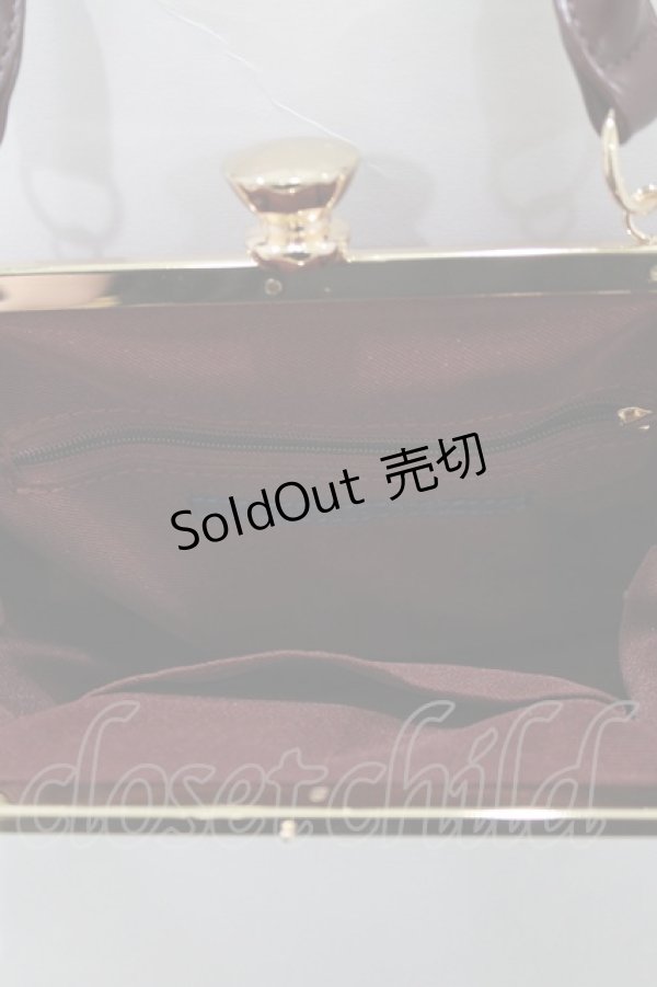 画像3: an another angelus / フレームローズ刺繍がま口バッグ  Bordeaux H-26-03-23-046-CA-BG-NS-ZH (3)