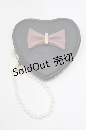 画像: m petit by misako / AMハートガタミニコイン  ブラック/ピンク H-26-03-23-055-LO-ZA-NS-ZH