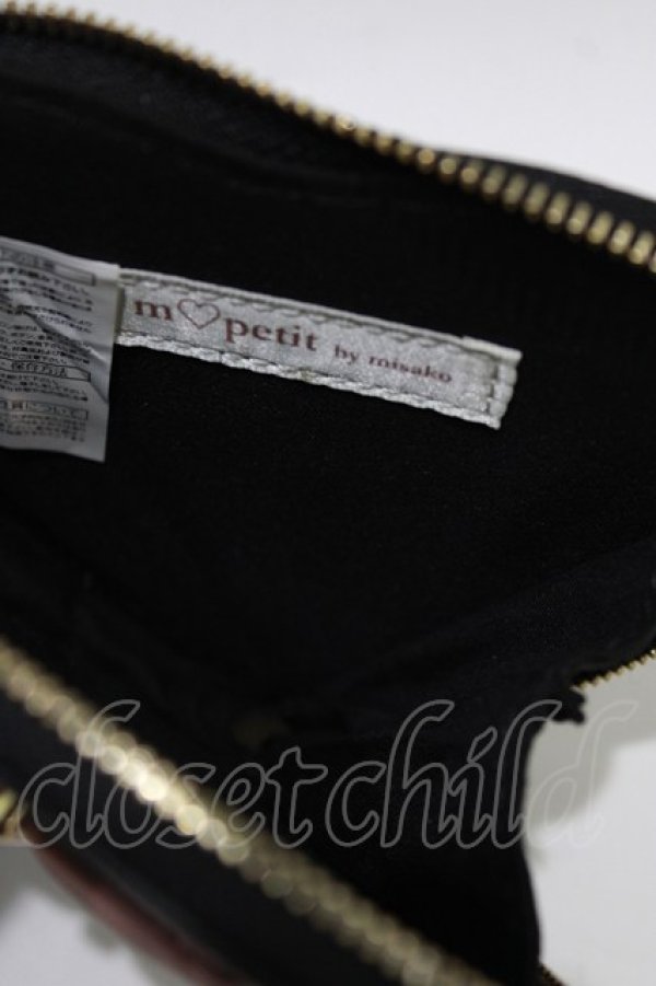 画像2: m petit by misako / AMハートガタミニコイン  ブラック/ピンク H-26-03-23-055-LO-ZA-NS-ZH (2)