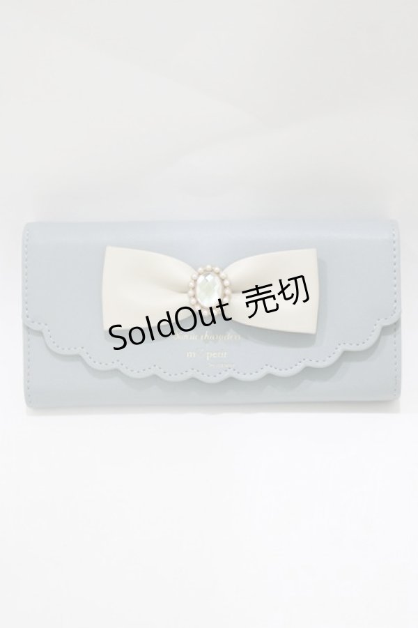 画像1: m petit by misako / サンリオキャラクターズコラボ シナモロール 長財布  サックス H-26-03-23-057-LO-ZA-NS-ZH (1)