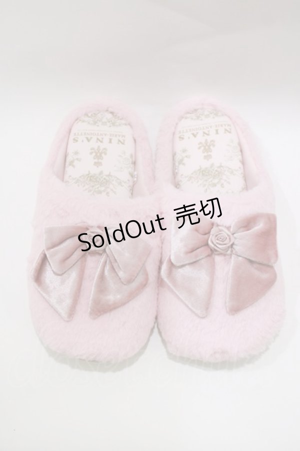 画像1: m petit by misako / ルームシューズ Free ピンク H-26-03-23-068-LO-SH-NS-ZH (1)