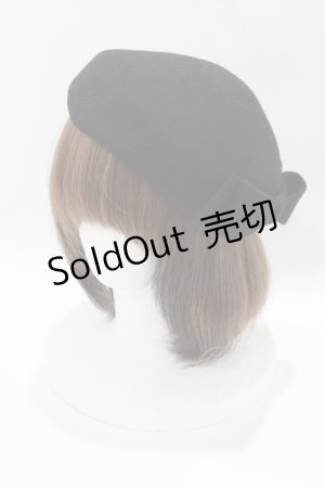 画像: an another angelus / トークベレー帽  ブラック H-26-03-23-069-CA-AC-NS-ZH