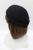 画像2: an another angelus / トークベレー帽  ブラック H-26-03-23-069-CA-AC-NS-ZH (2)