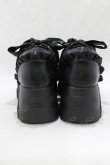 画像3: Amavel / 厚底フリルスニーカー L/24cm~24.5cm ブラック H-26-03-23-074-CA-SH-NS-ZH (3)