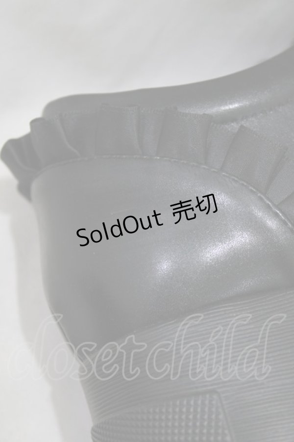 画像5: Amavel / 厚底フリルスニーカー L/24cm~24.5cm ブラック H-26-03-23-074-CA-SH-NS-ZH (5)