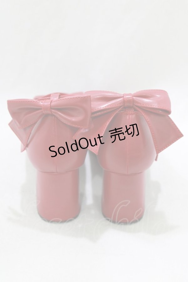 画像3: virally / 星名桜子/HSリボンパンプス L レッド H-26-03-23-076-PU-SH-NS-ZH (3)