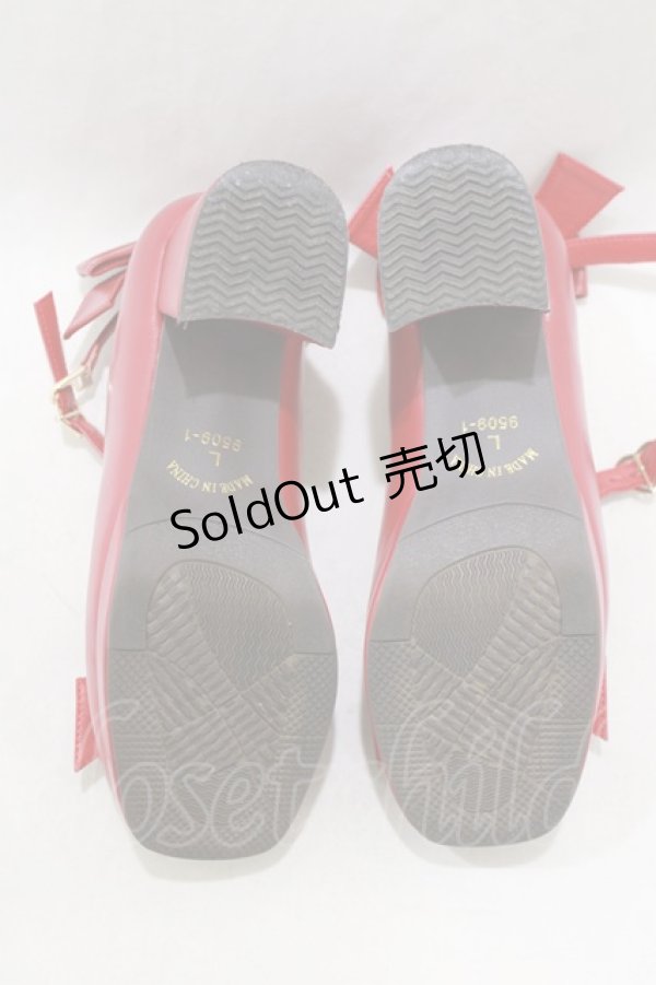 画像4: virally / 星名桜子/HSリボンパンプス L レッド H-26-03-23-076-PU-SH-NS-ZH (4)