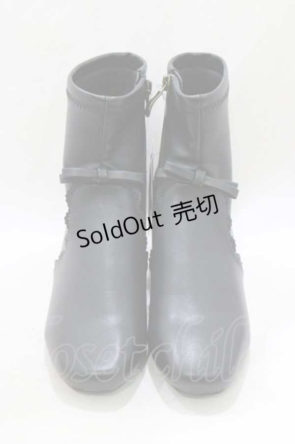 画像1: m petit by misako / TT*AMPUリボンSBT L ブラック H-26-03-23-077-LO-SH-NS-ZH (1)