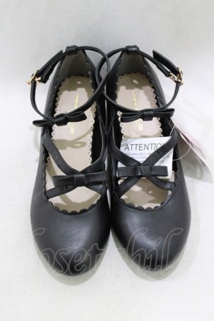 画像: m petit by misako / AMリボンストラップPPS L ブラック H-26-03-23-080-LO-SH-NS-ZH