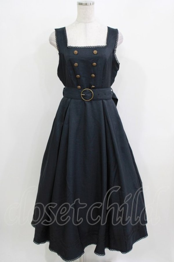 画像1: Kurumi Collaboration / マリンアカデミアジャンパースカート L ネイビー H-26-03-23-008-GO-OP-NS-ZH (1)