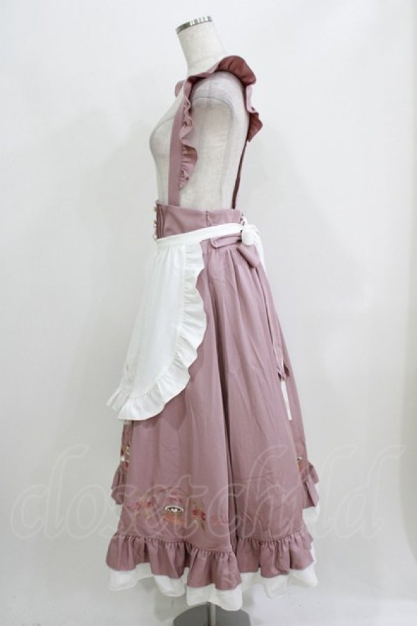 画像2: Amavel / 喫茶アマベルのランチセットエプロンスカート(ロング丈) Free ピンク H-26-03-23-010-CA-SK-NS-ZH (2)