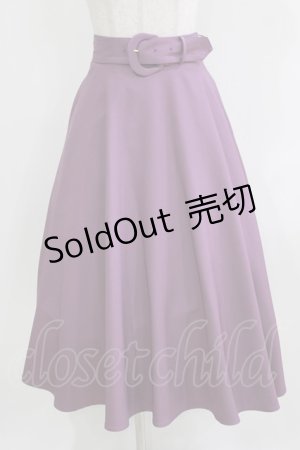 画像: F&A / カラーパレットスカート Free PURPLE H-26-03-23-011-LO-SK-NS-ZH