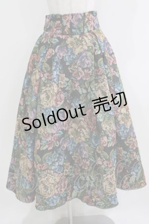 画像: Kurumi Collaboration / TT*KRゴブランロングスカート L ブラック H-26-03-23-013-GO-SK-NS-ZH