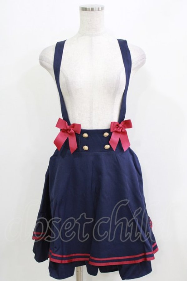 画像1: Amavel / サイドプリーツマリンスカパン Free ネイビー H-26-03-23-021-CA-SK-NS-ZH (1)