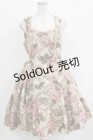 画像: Kurumi Collaboration / TT*KRMゴブランジャンパースカート L ベージュ H-26-03-23-002-GO-OP-NS-ZH