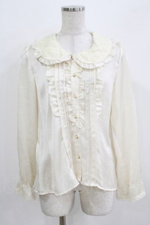 画像: Amavel / レース襟ブラウス Free 生成り H-26-03-23-026-CA-BL-NS-ZH