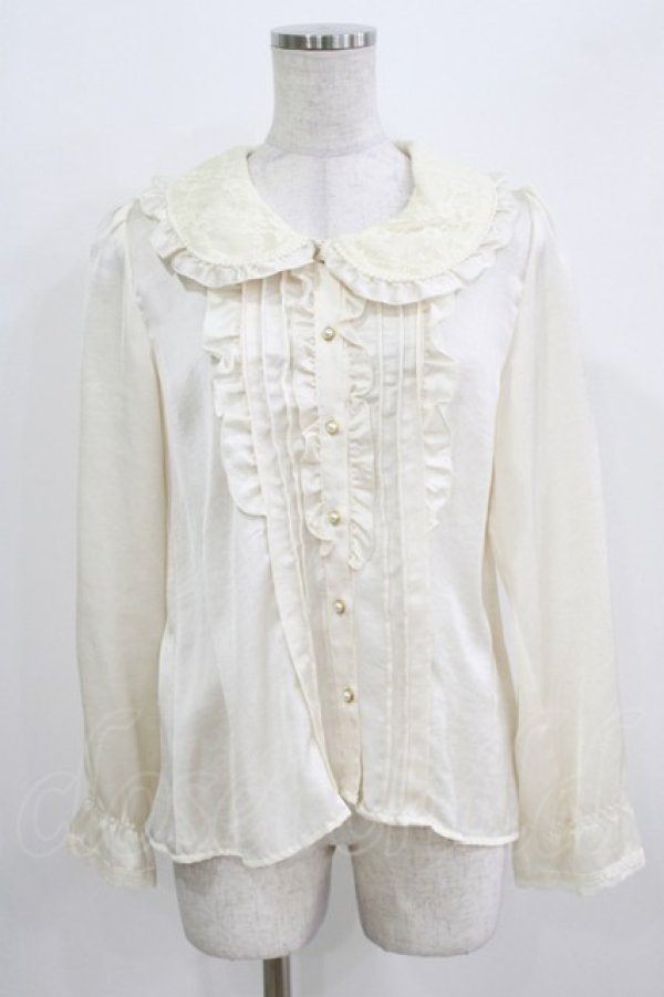 画像1: Amavel / レース襟ブラウス Free 生成り H-26-03-23-026-CA-BL-NS-ZH (1)