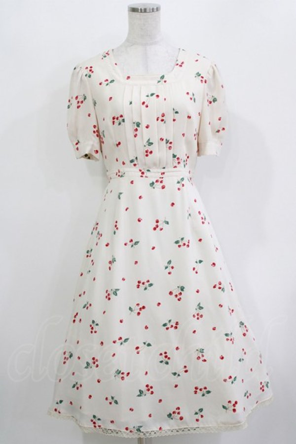 画像1: MILK / チェリーブロッサムdress  バニラチェリー H-26-03-24-023-ML-OP-KB-ZH (1)