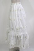 画像2: Jane Marple Dans Le Salon / ダンデライオンエンブロイダリートレーンスカート  オフホワイト H-26-03-24-025-JM-SK-KB-ZH (2)