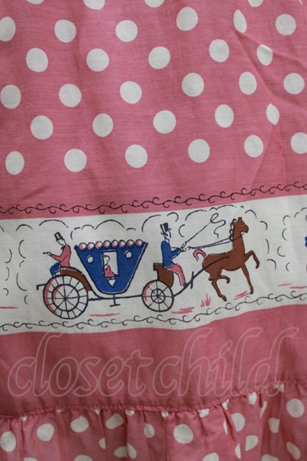 画像4: Jane Marple / Polka dots parade suspenders skirt  ピンク H-26-03-24-026-JM-SK-KB-ZH (4)