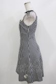 画像2: MILK / ギンガムマーガレットワンピース  ブラック H-26-03-24-027-ML-OP-KB-ZH (2)