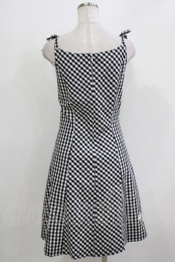 画像3: MILK / ギンガムマーガレットワンピース  ブラック H-26-03-24-027-ML-OP-KB-ZH (3)