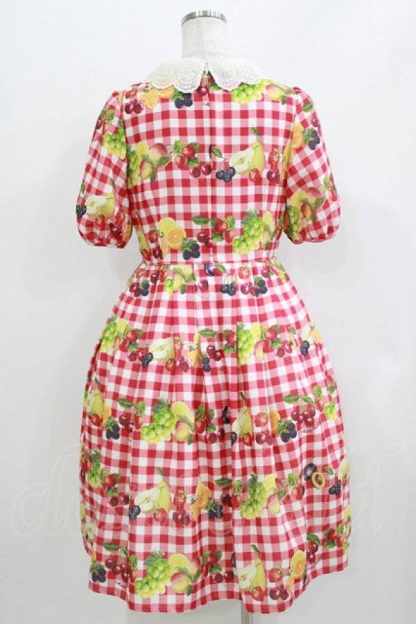 画像3: Melody BasKet / Fruits BasKetワンピース M レッド H-26-03-24-003-LO-OP-KB-ZH (3)