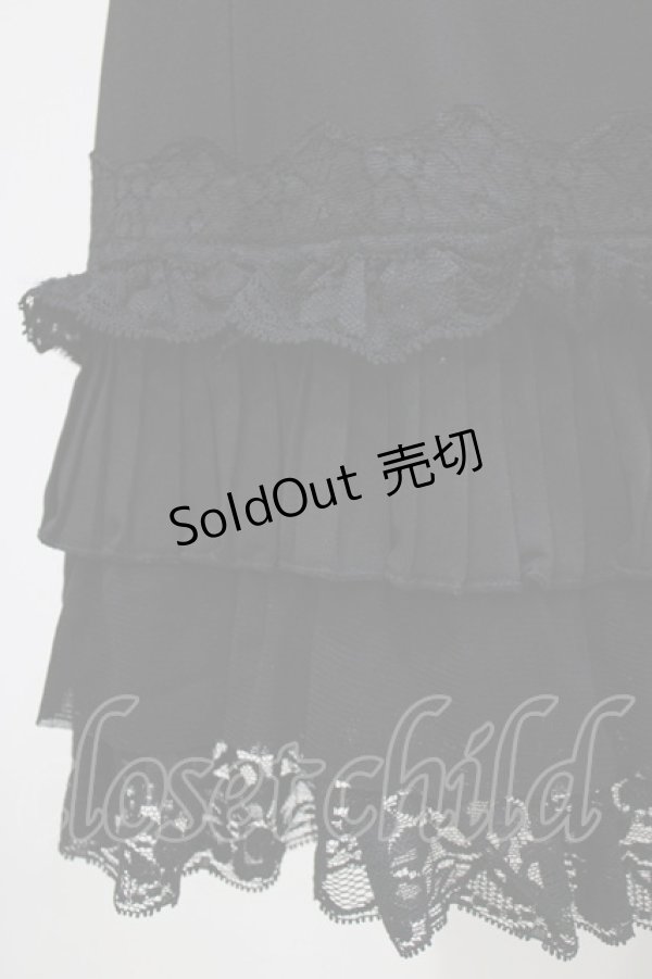 画像4: Ozz oneste / レースフリルインナーキャミワンピース  ブラック H-26-03-24-033-OO-OP-KB-ZH (4)