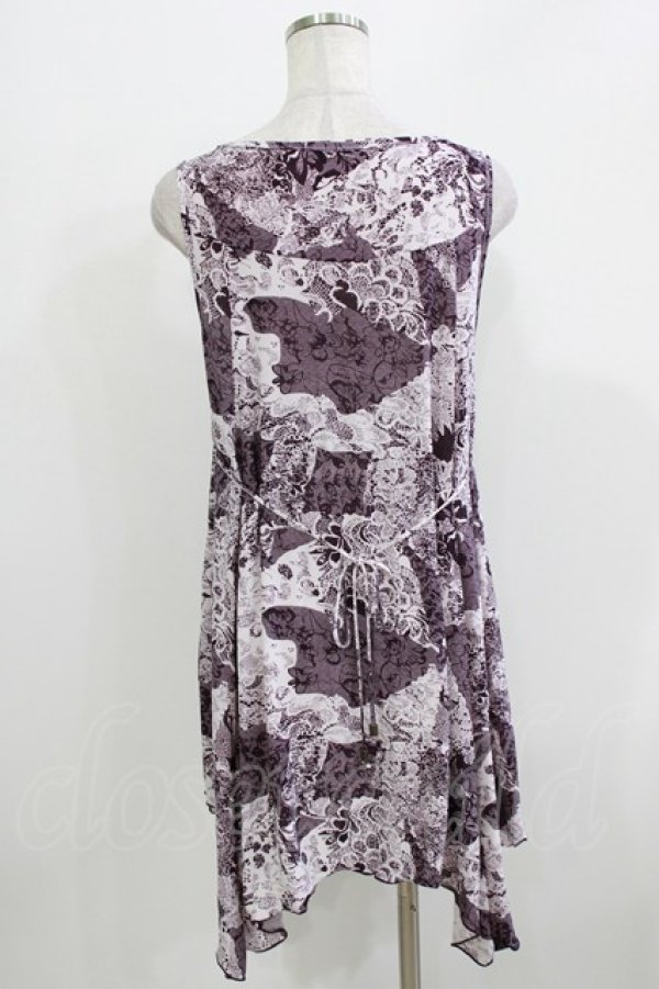 画像3: Rozen Kavalier / レースプリントチュニックトップス  パープル H-26-03-24-037-OO-TO-KB-ZH (3)