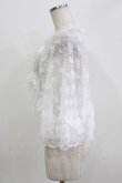 画像2: MARBLE / レースフリルケープ  ホワイト H-26-03-24-038-GO-JA-KB-ZH (2)